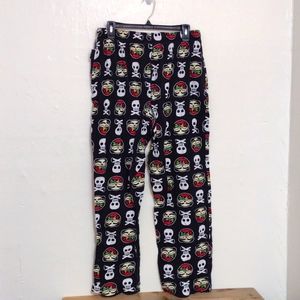 The Public Zoo Black Skull Print Lounge Pants